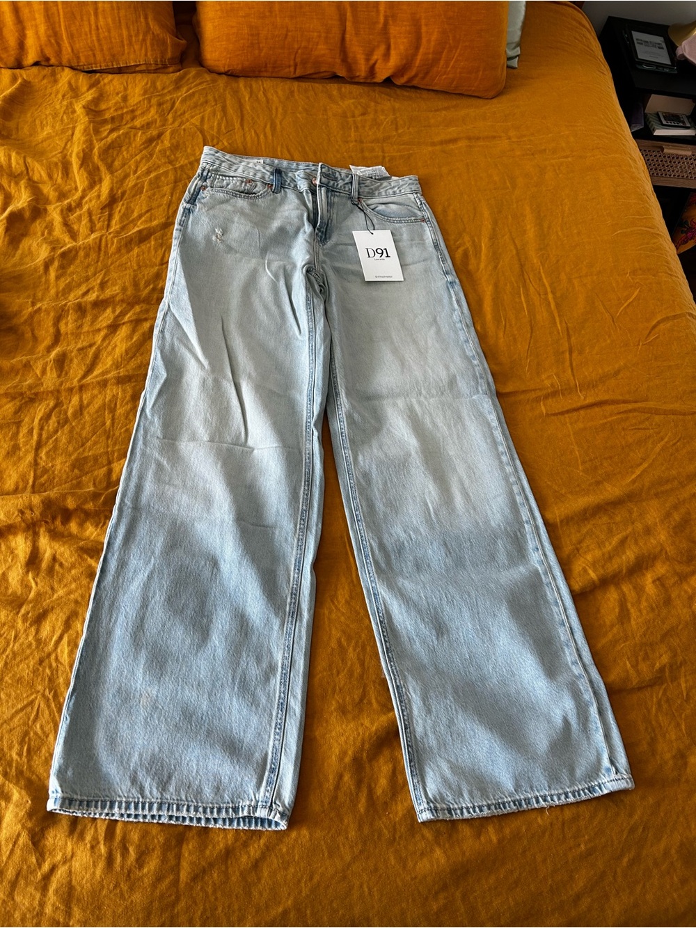 stradivarius Light Wash D91 Straight Jeans